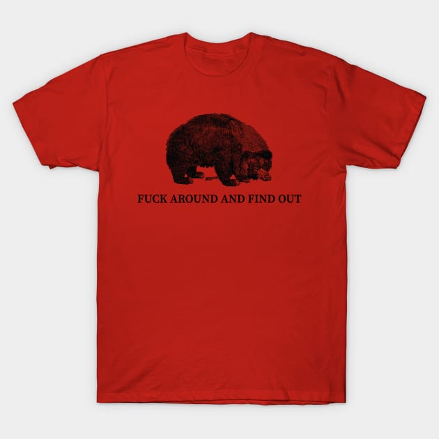 Fuck Around and Find Out T-Shirt by theUnluckyGoat